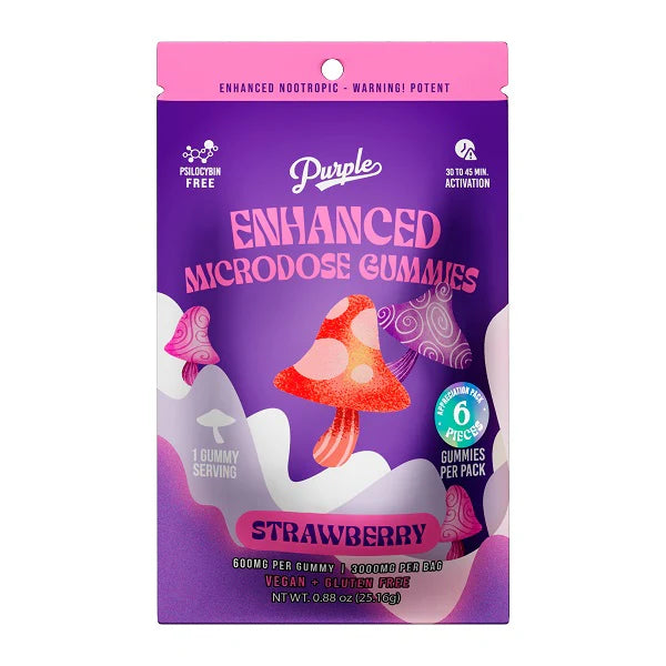 Purple Mushroom Enhanced Microdose Gummies