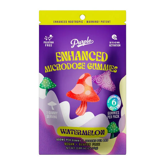Purple Mushroom Enhanced Microdose Gummies