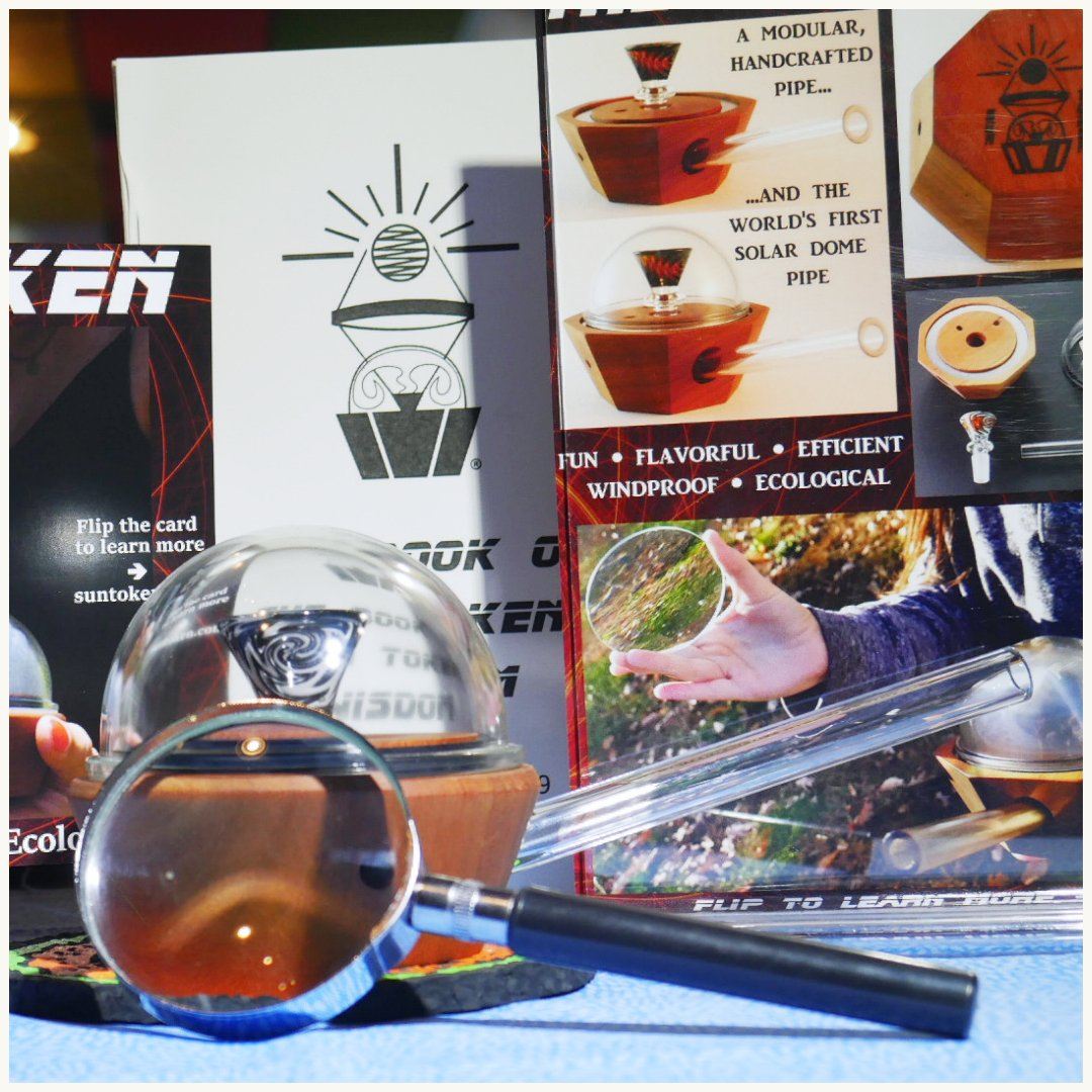 The Sun Token - Solar Powered Smoking Pipe Unique Smoking Glass & Rigs The Sun Token