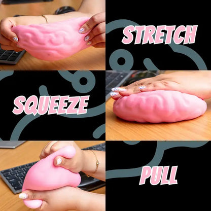 Giant Brain Stress Ball - Large Squishy Toy