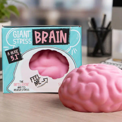 Giant Brain Stress Ball - Large Squishy Toy
