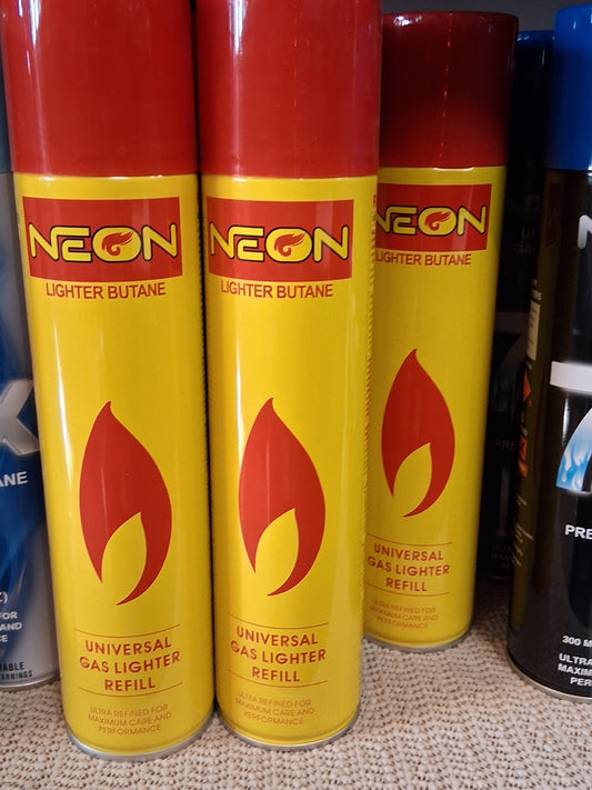 Neon Butane Gas - Premium Refined Lighter Fuel