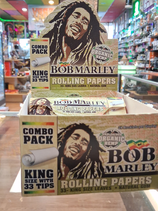 Bob Marley King Size Natural Hemp Unbleached Rolling Papers