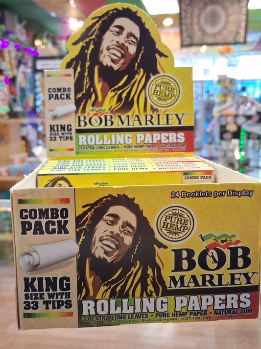 Bob Marley King Size Natural Hemp Rolling Papers