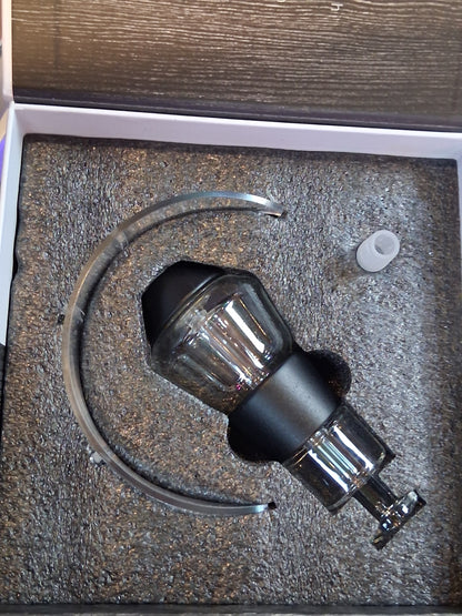 Ebony Nectar Collector - Premium Wood & Glass Dab Tool