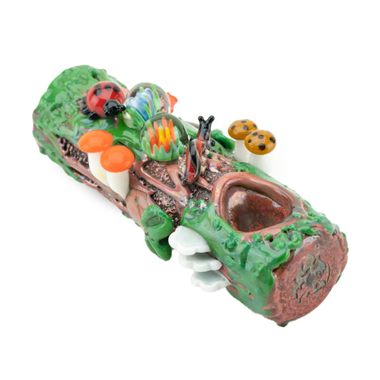 Empire Glass Works Mossy Log Dry Pipe