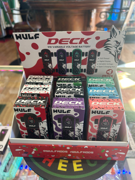 Wulf Deck Variable Voltage 510 Battery - Precision Vape Pen